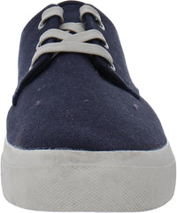 Sun + Stone Mens Kiva Canvas Casual and Fashion Sneakers Navy 11 Medium (D)