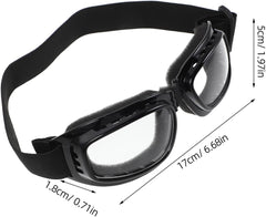 Ciieeo 3pcs Dog Goggles: UV Protection for Large Breed Dog Sunglasses Windproof Anti-fog Snowproof Puppy Glasses for Outdoor Riding Driving with Adjustable Straps