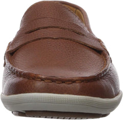 Driver Club USA Unisex-Child Kids Boys/Girls Leather Penny Driving Style Loafer