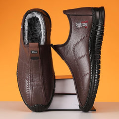 Men’s Winter Boots - Warm Insulated Snow Boots, Thick Lined Short Boots Cold Weather Protection, Soft Sole, Comfortable Fit for Outdoor Activities, Non-Slip (9.5,Coffee)