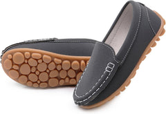 RVROVIC Kids Girls Boys Slip-on Loafers Oxford PU Leather Flats Shoes(Toddler/Little Kid)