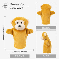 Yolococa Hand Puppets Animal Hand Party Toy for Kids, Soft Plush Puppet, 5 Pack
