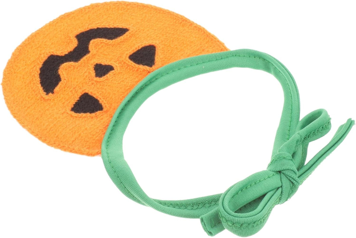 Dog Bandana for Cats and Dogs Washable Scarf for Birthdays and Halloween Pumpkin Pattern Comfortable Pet Accessory for up to Pets