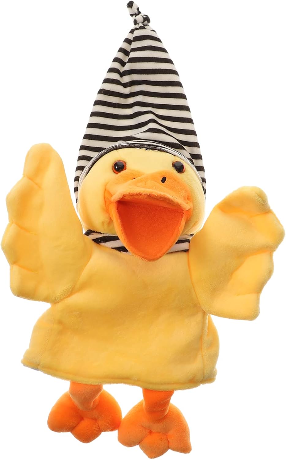 Plush Hand Puppet Adorable Duck for Interactive Storytelling Imagination Play and Birthday Party Favors Fun Role Play Accessory