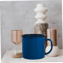 ABOOFAN Vintage Iron Mug Small Multi-functional Drinking Cup Retro Design Handle for Home Parties and Hot Pot