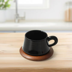 Ceramic Coffee Mug with Saucer Coffeeware 300 ml Birthday Gift Espresso Cup Coffee Cup for Office Afternoon Tea Milk