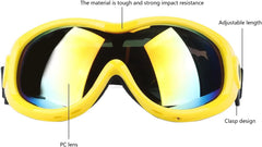 Alomejor Pet Sunglasses Stretchable Dog Goggles for Squares (Yellow)