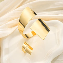 Gold Bangle Bracelets for Women Stylish Cuff and Bangle Jewelry Elegant Layered Wristwear Timeless Accessories