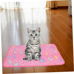 3pcs Cute Bone Pattern Pet Blanket Soft Fleece Dog and Cat Bed Washable Small Dog Blanket for Comfort and Safety