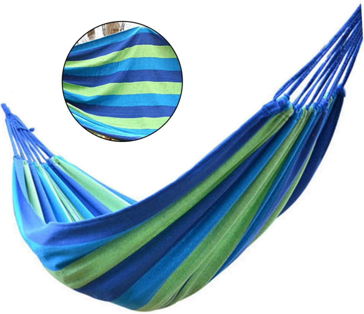280x80cm Canvas Stripe Swing Outdoor Hammock Camping Equipment for Garden Lightweight Travel Hammock