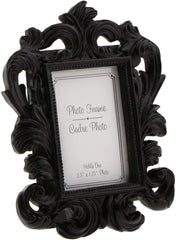 Vintage Resin Photo Frame - Black, 9 x 12 cm