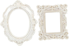 2PCS Vintage Photo Frame Elegant Decorative Picture Frame for Home Decor for Indoor and Outdoor Use Includes