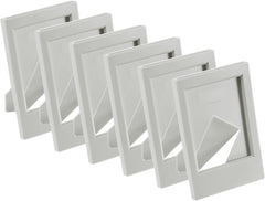 uxcell 6 Pcs Mini Picture Frames 2.4 x 3.6 Inch Rectangle Small Picture Photo Frame Holder for Tabletop Display Photos Paintings Landscape Posters Artwork, Grey