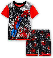 Boys Summer Snug-Fit Pajamas Short Kids Pjs Sets 100% Cotton Toddler Sleepwear