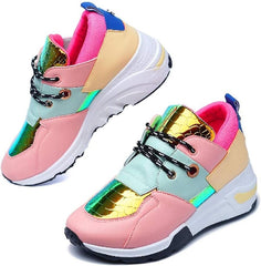 Cape Robbin Women Lace Up Chunky Platform Wedge Fashion Sneakers