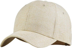 Oversize Breathable Linen Baseball Cap Men Women Plain L/XXL Big Size Hat