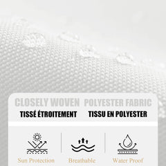 Patio Umbrella Replacement Canopy 6 Ribs/8 Ribs, Cantilever Umbrella Replacement Cloth, Garden Parasol Canopy Cover Replacement Parasol Fabric Cover