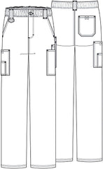 Dickies Men's Pull-On Pant with 7 Pockets Elastic Waistband with Button Closure 81006