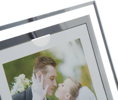 6x8-inch Glass Picture Frame for Home Decor,Horizontal or Vertical Display
