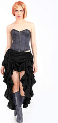 ThePirateDressing Steampunk Victorian Cosplay Costume Womens High-Low Show Girl Skirt