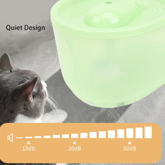 Cat Water Fountain 2.3L/77oz Pet Foundatin Water Bowl for Indoor Cats Automatic Dog Drinking Dispenser Dish Animal Feeding & Watering Supplies