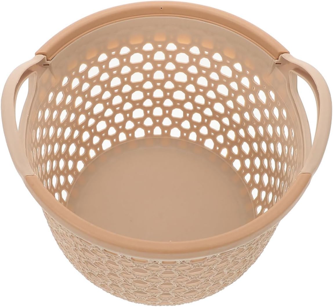 1pc Large Portable Laundry Basket Hollow Design for Excellent Airflow for Home Dorm Bedroom and Bathroom Storage Lightweight and Reusable Light Large