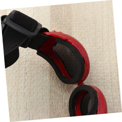 Didiseaon 2pcs Dog Sunglasses Uv and Design Strap for Pets Red for Dog Eye and Comfort