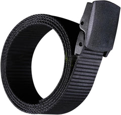 KESYOO Men's Canvas Belt Outdoor Casual Style Web Belt with Plastic Buckle Comfortable and Durable 130cm Length for Everyday Wear and Travel Black
