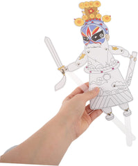 Housoutil 8Pcs DIY Chinese Shadow Puppet Making Kit for Cultural Traditional Art Experience Educational Tool for Classroom and Home Decor
