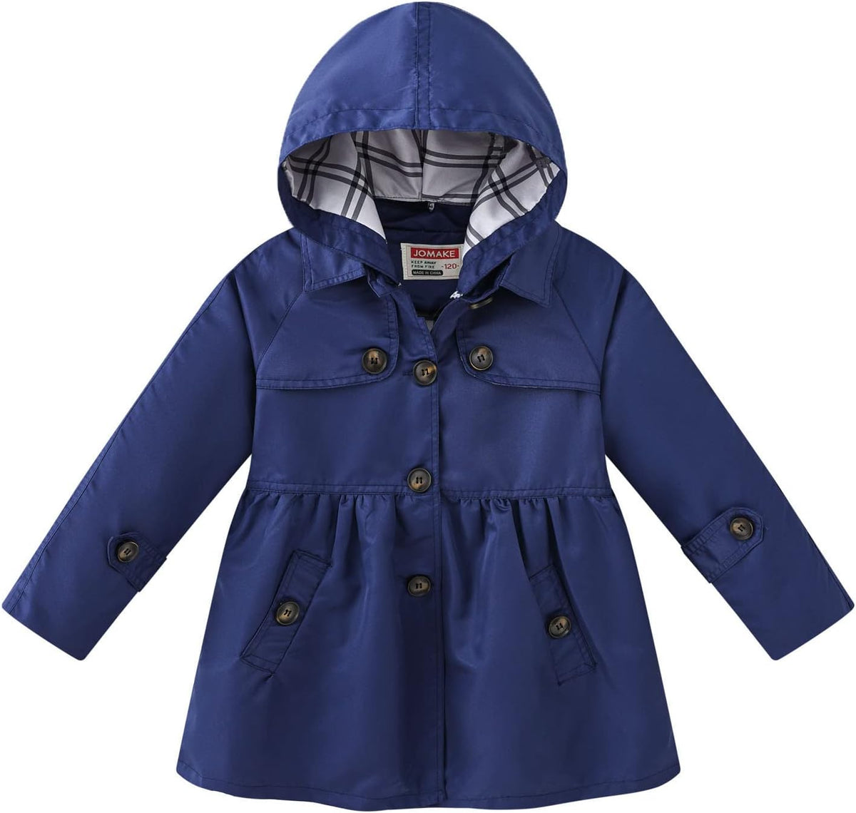 sfdgfhyf Toddler Kids Girls Boys Casual Button Soild Jacket Coat Long Sleeve Hooded Thicken Outerwear Children Coat