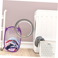 DECHOUS 2pcs Laundry Baskets Mesh Collapsible Laundry Hamper Capacity Storage Basket Simple Design for College Camping Apartments Hotel