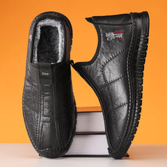 Men’s Winter Boots - Warm Insulated Snow Boots, Thick Lined Short Boots Cold Weather Protection, Soft Sole, Comfortable Fit for Outdoor Activities, Non-Slip (12,Black)