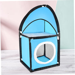 Cat Tree Furniture with Tunnel Design Scratcher for Indoor Cats Safe Oxford for Kittens and Multiple Cats