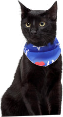 2pcs Independence Day Pet Triangle Bandana American Flag Breathable Dog Scarf for Holidays Festivals and Everyday Wear Multi-Functional Pet Accessory