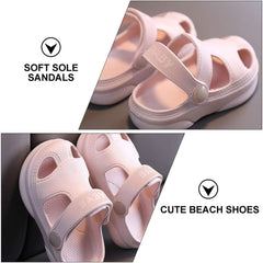 1 Pair Kids Soft Beach Shoes Anti- slip Summer Slippers Kids Flats Sandals