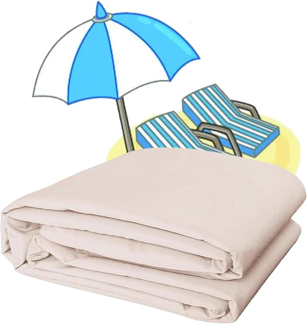 Umbrella Replacement Canopy Cover 200/270/300cm 6 Ribs/8 Ribs Cantilever Umbrella Canopy Replacement Cloth,Parasol Canopy Replacement Parts for Garden Yard Patio Deck, Lake Blue