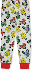 AME Sleepwear Boys Nickelodeon Ricky Zoom Cotton Toddler Pajamas (2T) White