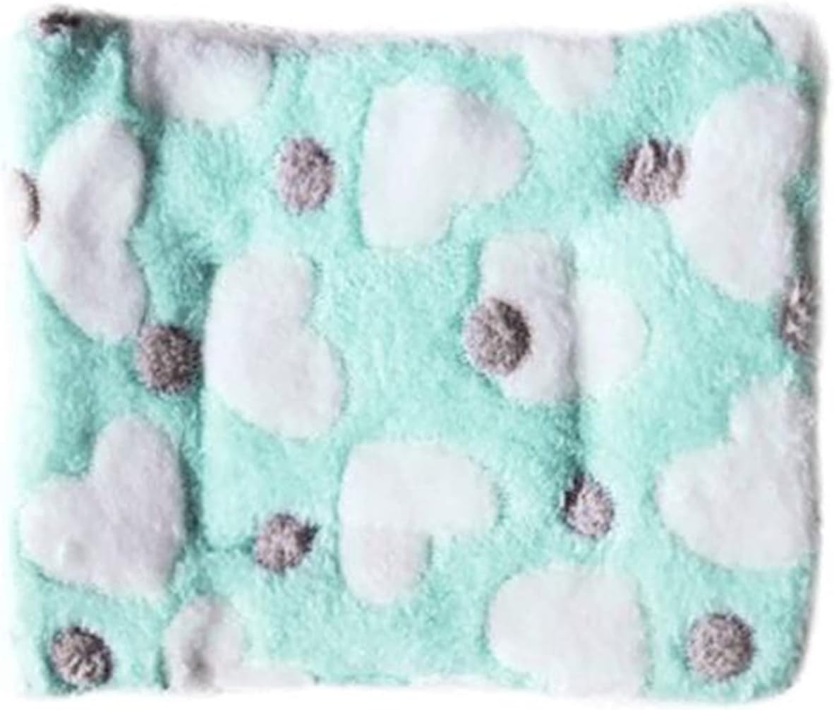 Pet Self-Warming Blanket Mat Washable Soft Dog Cat Bed Liner with Cute Prints,Brown (15 * 20)