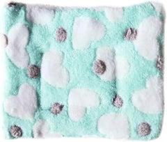 Pet Self-Warming Blanket Mat Washable Soft Dog Cat Bed Liner with Cute Prints,Brown (15 * 20)