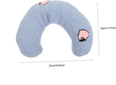 Pet Neck U Shaped Sleeping Mat for Dogs Cats Soft Cat Sleeping Pillow for Neck Support Comfortable Puppy Bed Present for