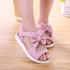 Kids Sandals Sandals Fashion Kids Princess Bowknot Girls Toddler Shoes Summer Flat Children Girl's Shoes (Pink, 9.5 Big Kids)