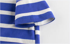 Toddler Kids Baby Boys Girls Striped Short Sleeve Crewneck T Shirts Tops Tee Clothes Casual Summer Top Clothes