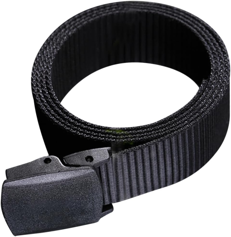 Nylon Canvas Belt for Men Casual Woven Belt Airport-friendly Buckle for Outdoor