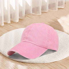 Classic Low Profile Baseball Cap, Adjustable Cotton Golf Hat, Unconstructed Plain Design for Men and Women(Fen)