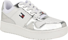 Tommy Hilfiger Women's Twigye Sneaker, White/Silver 040, 11