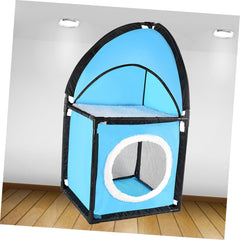 GALPADA Cat Tree Furniture with Tunnel Design Indoor Tree Scratcher and Pet Bed for Multiple Cats with Scratch Protection and Cozy Hideaway Cave