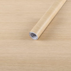 Arthome Peel and Stick Wallpaper - White Wood Contact Paper - White Wallpaper - Self-Adhesive, Removable and Waterproof for Cabinet, Countertop (17"x120")
