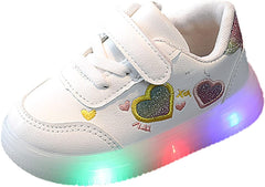 Children's Casual Shoes Boys Breathable Non-Slip Light Sneakers Unisex Luminous Sneakers Sport Running Shoes