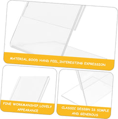 Ciieeo 2Pcs Acrylic Photo Frame Display Stand Transparent Desktop Picture Racks for Horizontal Display for Home and Office Protects and Showcases Your Cherished Memories