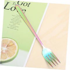 Western Style Forks Stainless Steel Dinner Forks Elegant Tableware for Kitchen